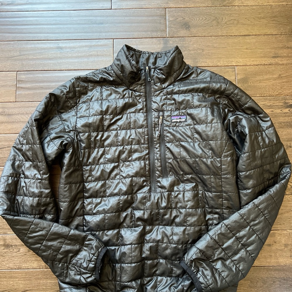 Patagonia Men's Black Nano Puff 1/4 Zip Jacket Small